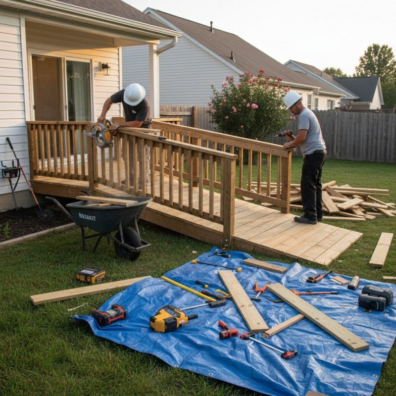 Local Handicap Ramp Repair pros at work
